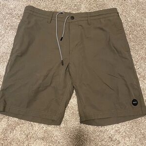 RVCA Olive Green Hybrid shorts